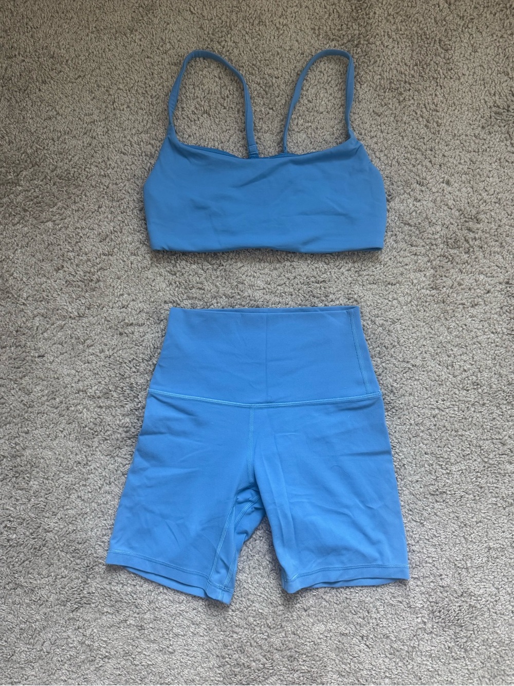 Lululemon Matching Sports Bra & Biker Shorts